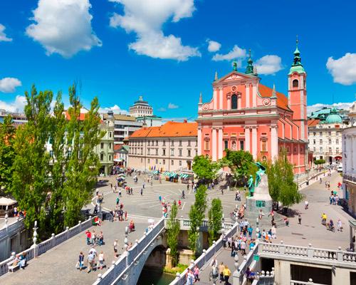 Ponts de mai à Ljubljana, Slovenie